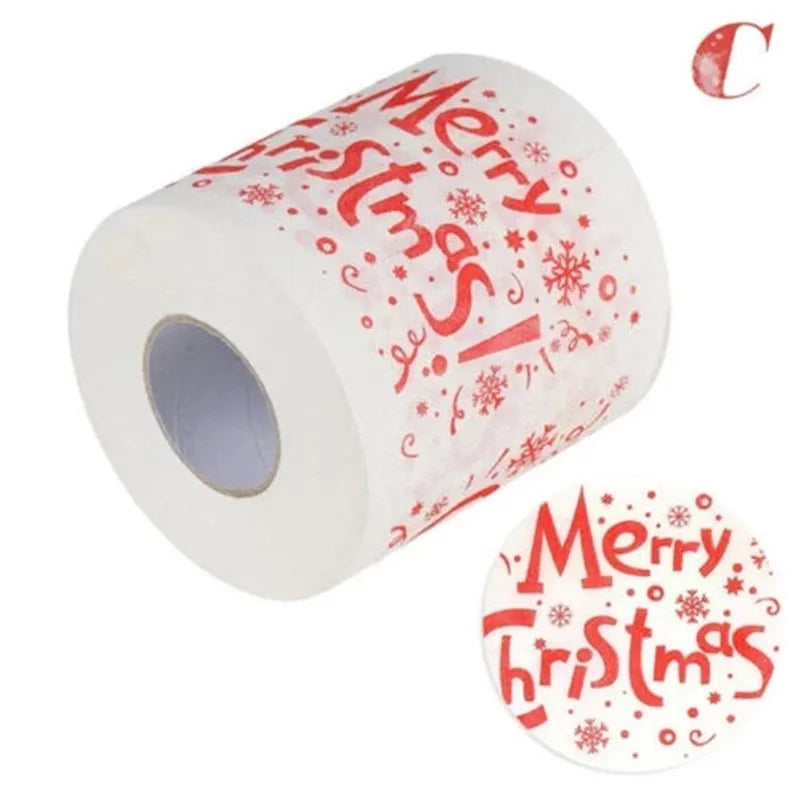 1 Roll $100 Dollar Bill Toilet Paper Christmas Decoration for Home Trump Rolling Paper Holder Toilet Tissue Funny Gift