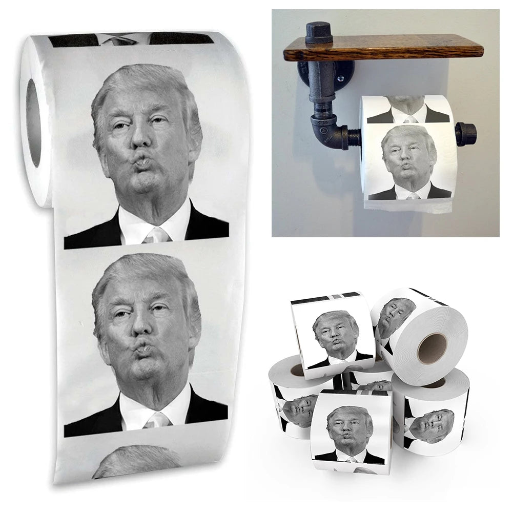 Joke Funny Toiler Paper Tissue President Donald Trump