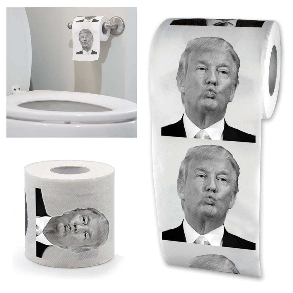 Joke Funny Toiler Paper Tissue President Donald Trump