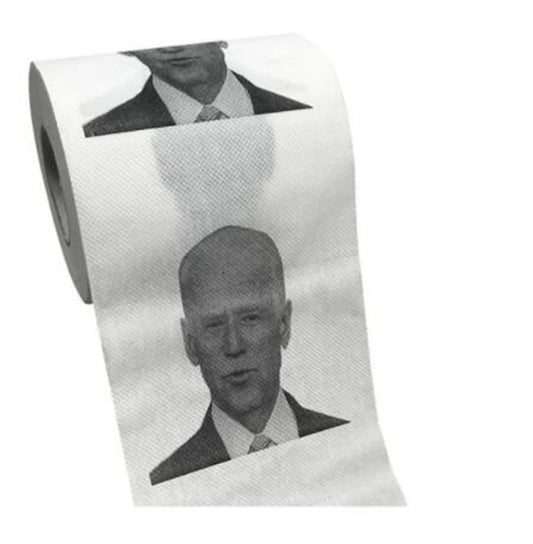 1 PC Funny US President Biden Toilet Paper Roll Prank Toilet Creative Joke tissue  paper home party supplies