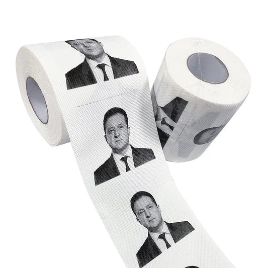 Ukraine President Zelensky Pattern Printed Toilet Paper Roll Novelty Gift Bathroom Paper 3 layer