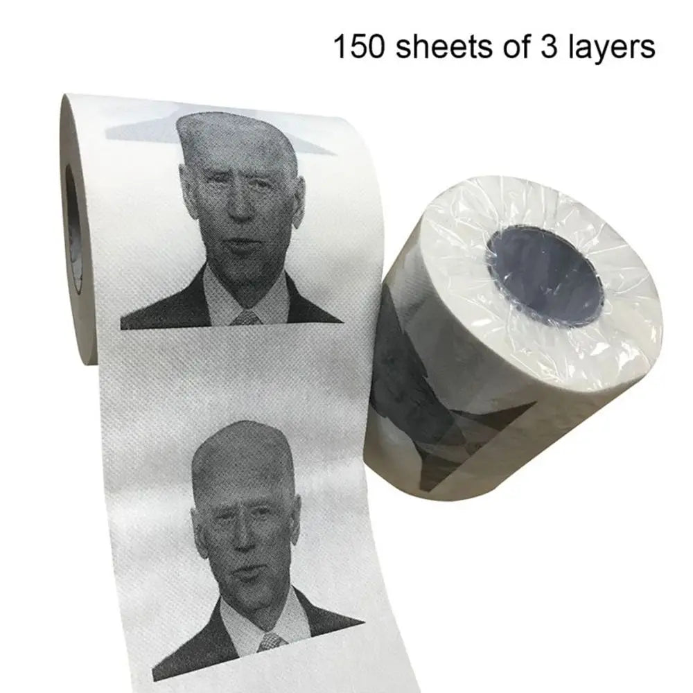 Joe Biden Toilet Paper Roll Bathroom Paper Towel Funny Toilet Paper 150 Sheets