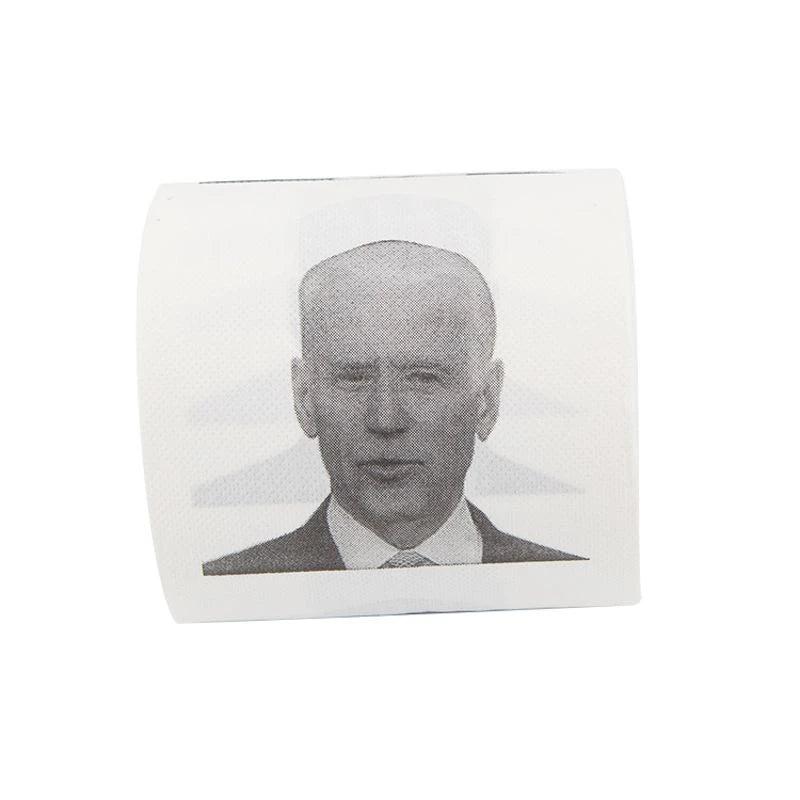 1 PC Funny US President Biden Toilet Paper Roll Prank Toilet Creative Joke tissue  paper home party supplies